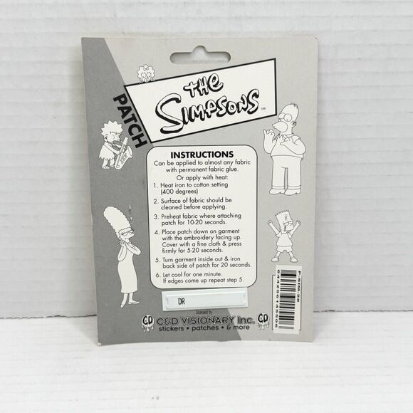 The Simpson Embroidered Iron-On Patch Homer Simpson Scream - Picture 2 of 2